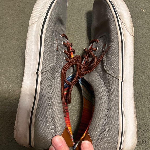 Vans Men’s Gray Canvas Sneakers - Picture 7 of 10